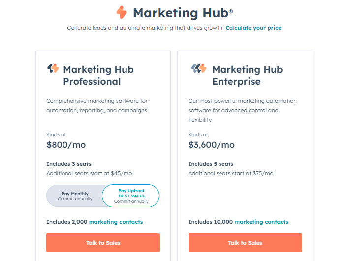 HubSpot Pricing