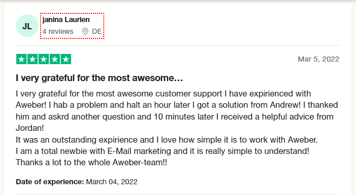 AWeber Customer Review-6