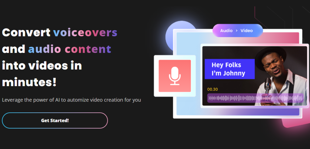 AI Voice to Live Video feature of Steve AI